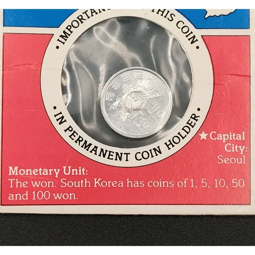 1969 Korea 1 Won Coin Super Sugar Crisp Cereal Great VTG New SEE BR1.1GA4014-16‎